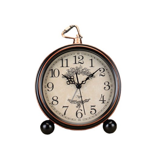 ANKRIC 탁상 시계 창조적 인 시계 제품 미국 탁상 시계 복고풍 알람 시계, 빈티지한 향수