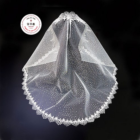 [비비안나 미사보] 57번 은하수행복(어린이수작업)흘러내리지않는 미사보/천주교성물