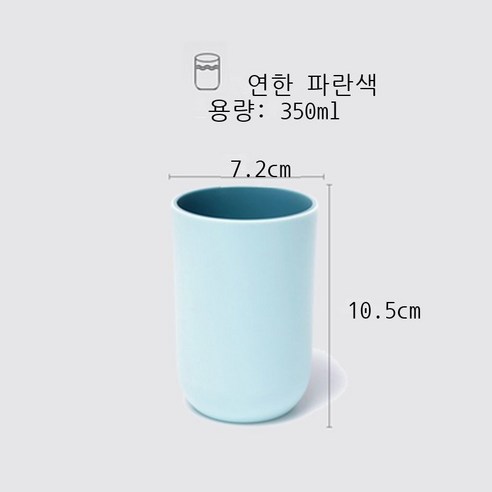 세구컵 양치컵 가정용 심플한 양치질 항아리 커플 칫솔 치통 세면컵 화장실 치구 풍 컵 나무 무늬 컵 네이비 개 포장, 1팩, 투톤 TPR 소프트 블루