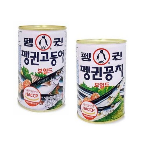 펭귄 고등어 꽁치 통조림 생선 캔업소용 고등어캔 김치 꽁치캔 찌개용, 고등어통조림