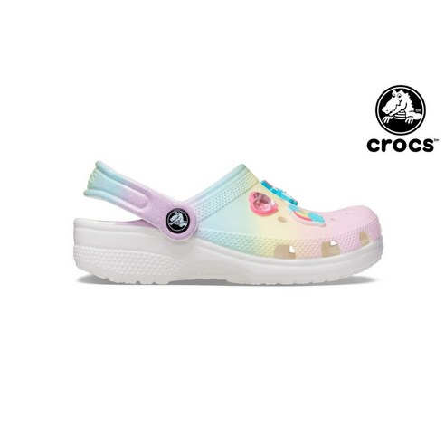 [백화점/매장발송] 크록스 CROCS 키즈 클래식 옴브레 참 클로그 멀티 208200-90H