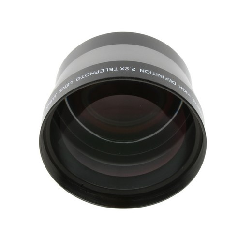 캐논 니콘 소니 디지털 카메라 유니버설 72mm 2.2X 망원 렌즈, 설명, 블랙, 설명