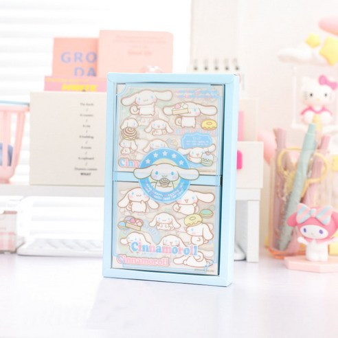 Sanrio 귀여운 투명 방수 스티커 50장, 시나모롤, 1개