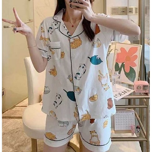 귀여움과 편안함으로 열대야를 날려버릴 다이나토리 키치 고양이 잠옷!