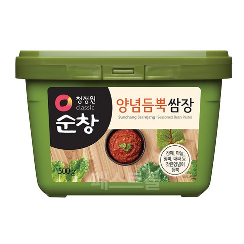   청정원 순창 양념듬뿍 쌈장 사각, 500g, 2개