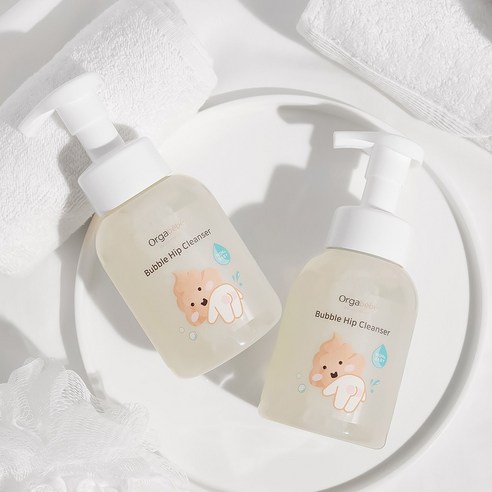 버가못 오일의 촉촉함, 오가베베 버블 이너 클렌저로 민감한 아기 피부를 부드럽게!