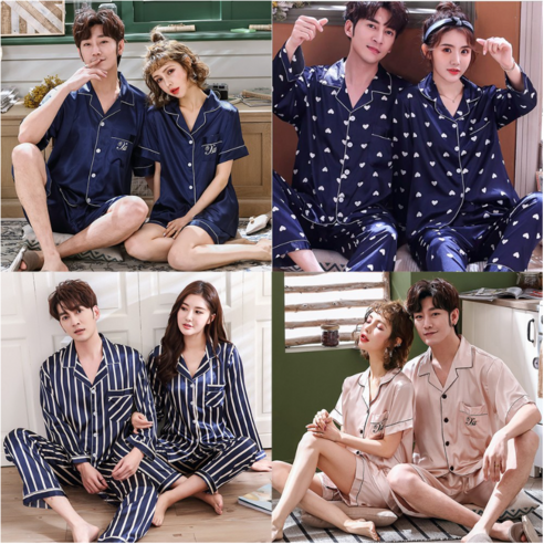 "오늘 밤, 꿀잠 예약!" 촉촉한 실크 감촉으로 완성하는 로맨틱 홈캉스 남자실크잠옷