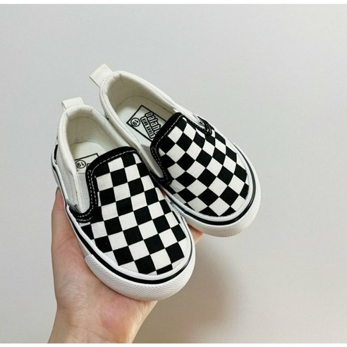 미소 스쿨 슬립온 반th슬립온 체크 키즈 아동 초등학생 주니어 단화 스니커즈 새학기 운동화 140-230