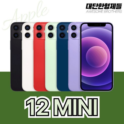 아이폰12Mini / 아이폰12미니 / 아이폰13Mini / 아이폰13미니 128GB / 256GB / 512GB 중고 중고폰 공기계 3사호환 당일발송, 블루