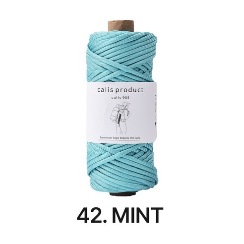 4mm 대용량 파라코드 끈 낙하산줄 매듭끈 팔찌만들기 45m, No.42, 1개