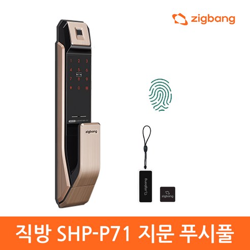 삼성 프리미엄 푸시풀 지문인식 디지털도어락 SHP-P71FN