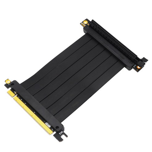 Etase PCI Express 16X 이미지 카드 확장 케이블 20cm 90도 GPU 케이블(버클 슬롯 포함), GPU 케이블