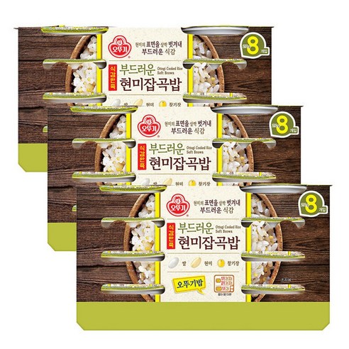 오뚜기 식감만족 부드러운 현미잡곡밥 210g x 24개