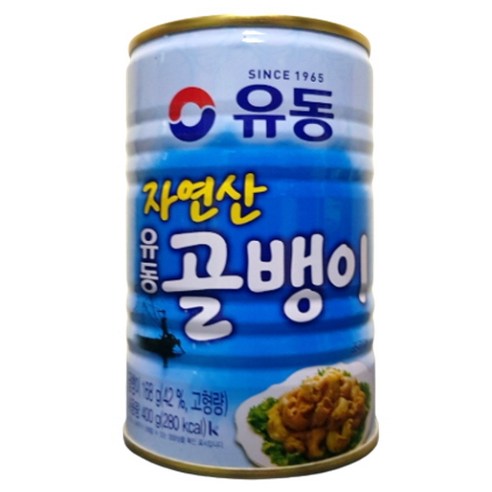 유동 자연산 유동 골뱅이 400g 5캔 골뱅이 통조림, 5개