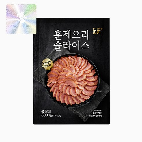 반찬단지 훈제오리 슬라이스 800g x 2봉, 2개