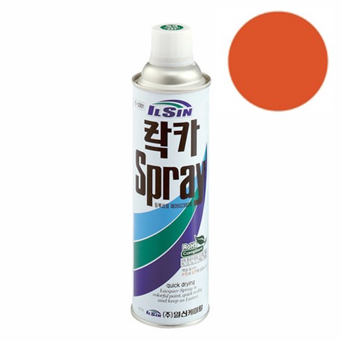 일신 락카 스프레이 페인트 도색 리폼 도장 기타, 백색, 420ml, 5개