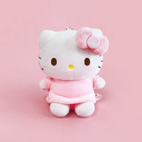 헬로키티 엔젤 키링 인형 핑크 12cm 가방고리, 1개