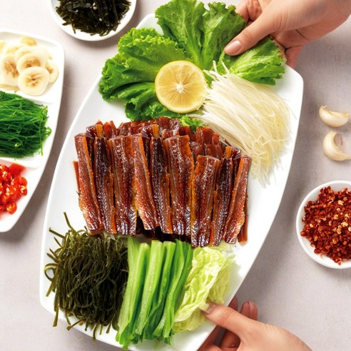구룡포 햇과메기(꽁치) 해초야채세트 산지직송 - 과메기 | 쿠팡