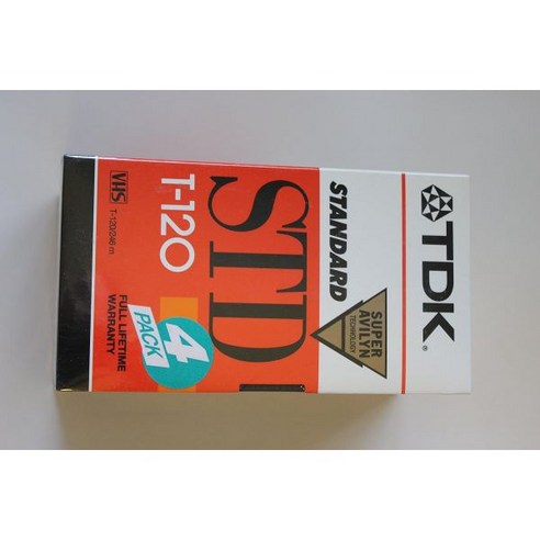 TDK Video Tape T120 Pk/4 T-120RVS4, TDK Video Tape T120, Pk/4 T-12