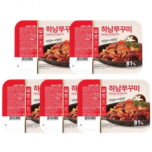 하남쭈꾸미 보통매운맛 500g 5개