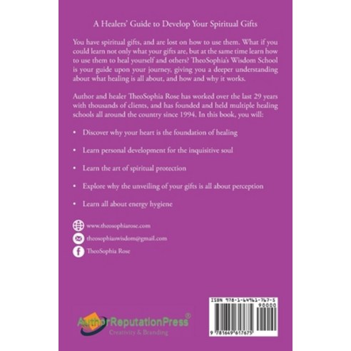 (영문도서) TheoSophia''s Wisdom School: The Magic of Healing Revealed Paperback, Author Reputation Press, LLC, English, 9781649617675