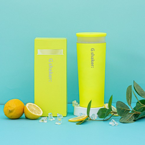 트윙고 G-쉐이커 텀블러 보온 보냉 스텐 진공 티 대용량 650ml, 옐로우