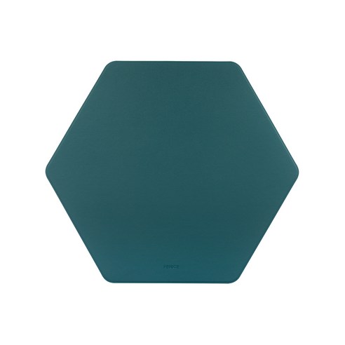 FENICE 조약돌 가죽 마우스 패드, HEXAGON DEEP GREEN, 1개