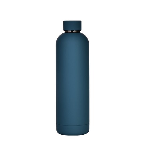 ZZJJC 2단 304 스테인리스 텀블러 물병 750ML 대용량 아웃도어 스포츠 스크럽 물컵, 레이크블루