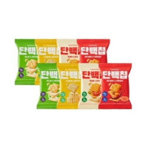 MBTI 단백칩 어니언 + 페퍼 + 콘 + 피자, 8개, 50g