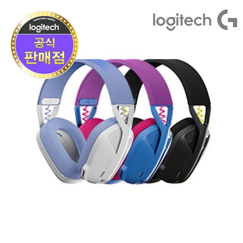 로지텍 LIGHTSPEED 무선 게이밍 헤드셋, 블랙, G435