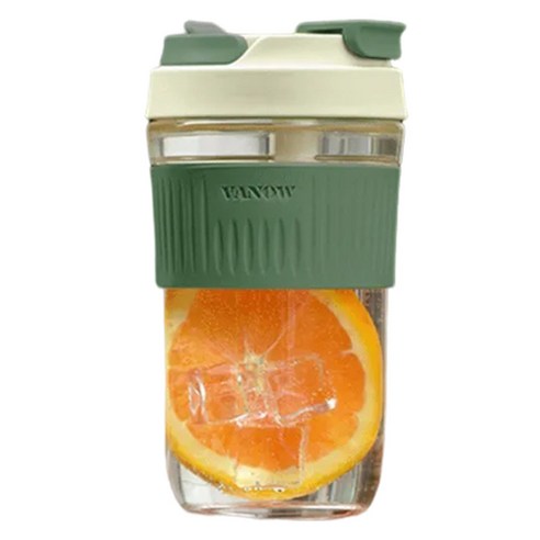 Vanow 더블 드링크 휴대용 텀블러, 1개, 말차 그린, 460ml