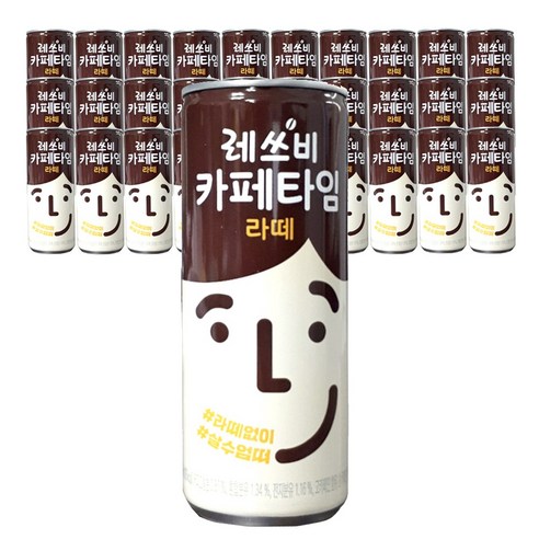 레쓰비 카페타임 라떼 240ml 30캔