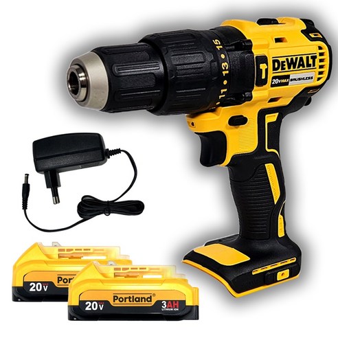 디월트 해머 드릴 드라이버 DCD7781 세트 (브러쉬리스 함마) – DCD7781+PL 3Ah 배터리 1개+잭 충전기, 1세트 dce089d1g