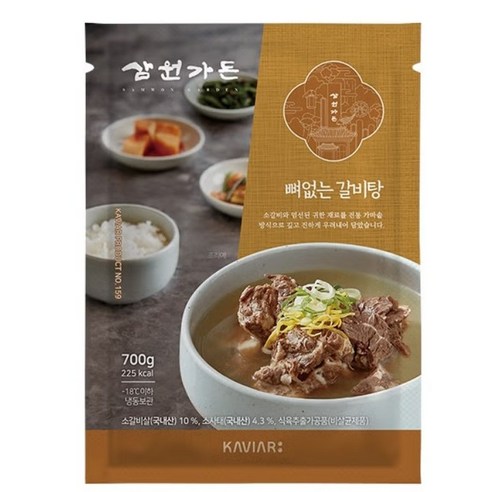 [홈쇼핑] [빠른배송] 삼원가든 뼈없는 갈비탕, 700g, 6개