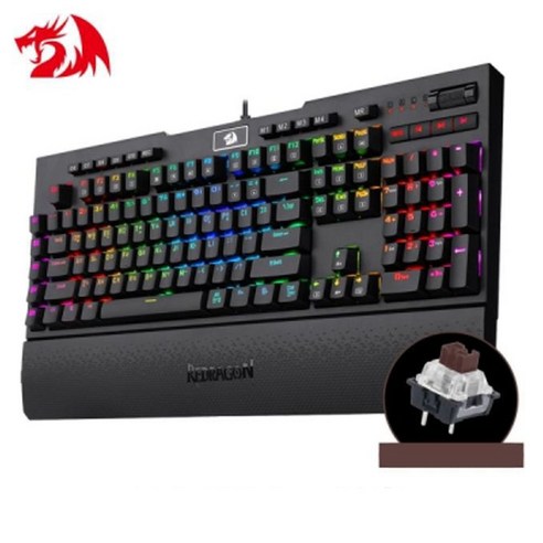 리드래곤 BRAHMA K586RGB RGB 게이밍 키보드 갈축