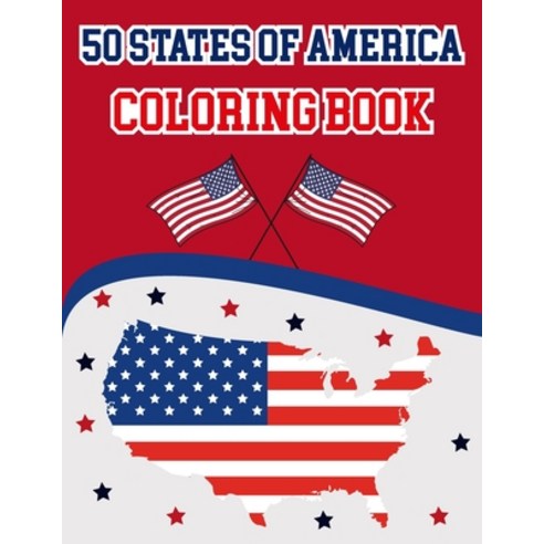50 States Of America Coloring Book: The 50 States Maps Of United States America - Coloring Book Map ... Paperback, Independently Published, English, 9798576519163