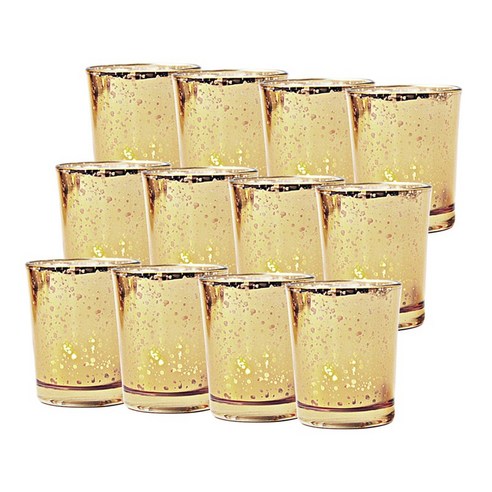 12x 우아한 유리제 파티 Tealight 초를 위한 장식 초, C, 유리