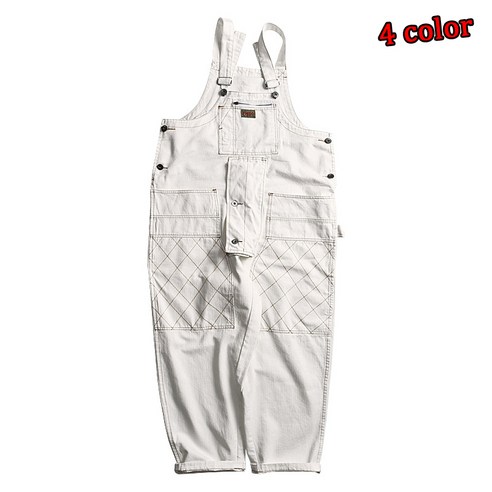 멜빵바지 남자 카고 멀티 포켓 점프슈트 아메카지 워크웨어 카고 가을 작업복 men's overalls 비보뉴 O097M620