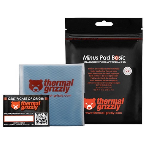 [Thermal grizzly] Minus Pad Basic [써멀패드] [100x100] [1.0mm]