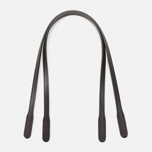 내추럴 민무늬 통가죽 숄더용 가죽핸들 2종 (58cm), 민무늬핸들-브라운, 1개
