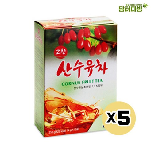 와이딜 15스틱X5 고향 산수유차, 10개, 10개