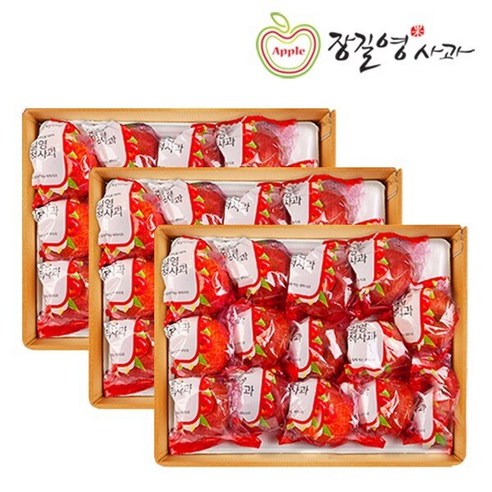 장길영 [물가안정]장길영 세척사과 3Kg*2박스(190~300g)/총6kg, 1개