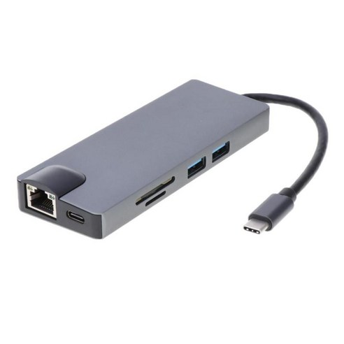 SD/Micro SD 카드 리더기 용 HDMI 4K VGA 어댑터에 슬림 타입-C 허브, {"사이즈":"11 인치"}, {"색상":"설명"}, {"수건소재":"금속"}