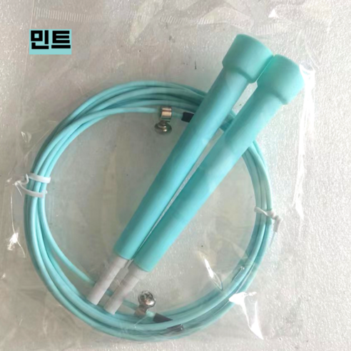 에스토스포츠 초고속 와이어 줄넘기 (줄길이 조절가능), 민트색