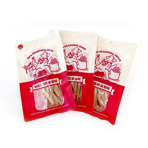 코주부 바베큐 조미 오징어 150g x 3p, 450g, 1세트