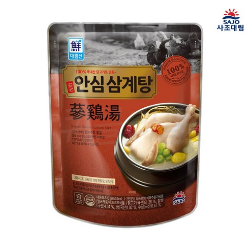 사조 대림 안심 삼계탕, 3개, 810g