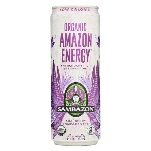 Sambazon Amazon Energy Low Calorie - Acai Berry - 12oz.( Sambazon 아마존 에너지 저칼로리 - 아사이 베리 - 12온스(12개 팩, 355ml