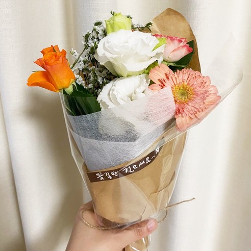 미니 꽃다발 유치원 졸업식 입학식 발표회 학예회 꽃 꽃배달싼곳 생화 택배, 미니꽃다발 5~6종, 1개
