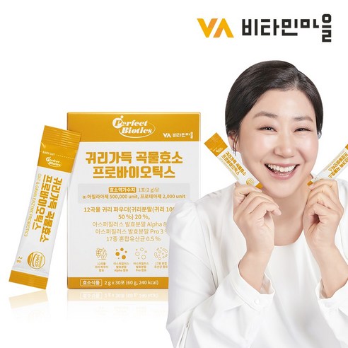 비타민마을 퍼펙트바이오틱스 귀리가득 곡물효소 프로바이오틱스 30포, 60g, 1개