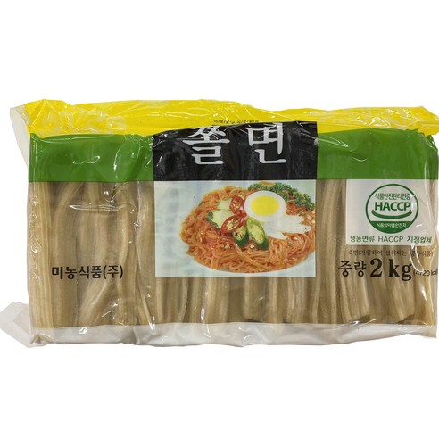 (미농) 쫄면 2k ( 냉동포장 + 아이스팩 포함 )